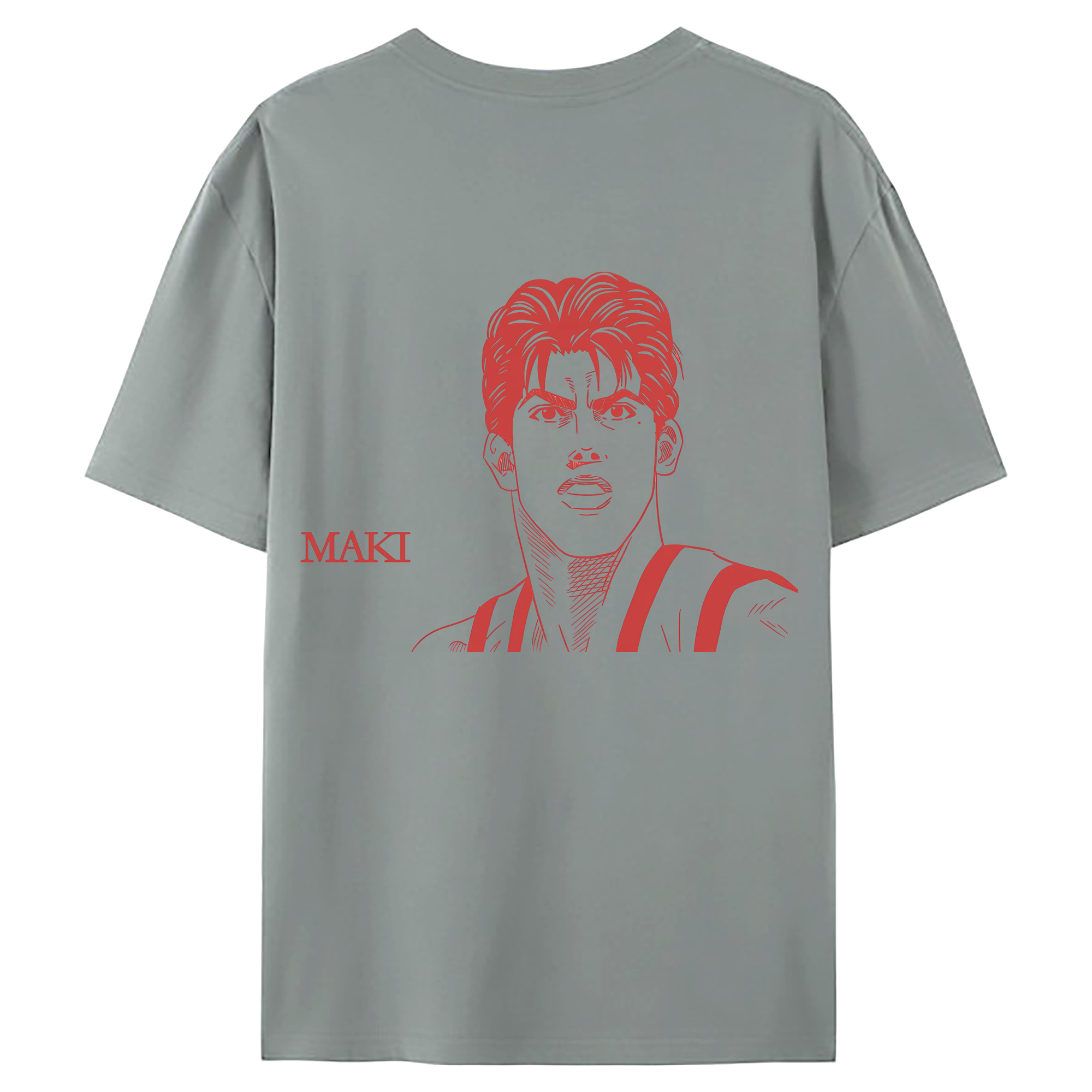 （画像用） SLAM DUNK／スラムダンク 綿100％ メンズ半袖Tシャツ（バックプリント） 通気性